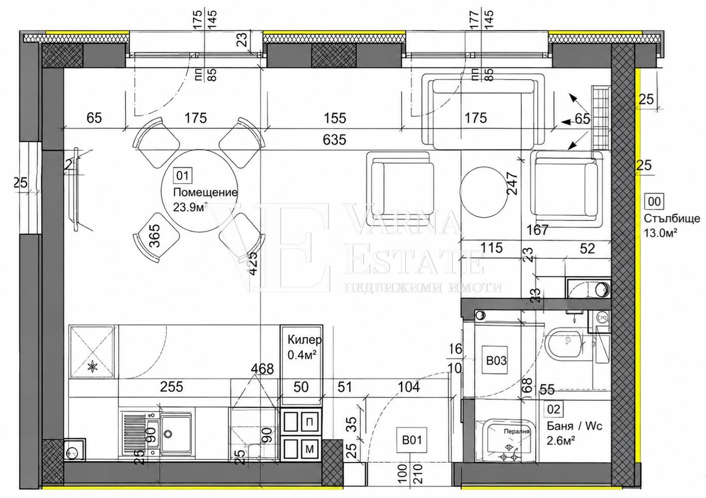 Продава 1-СТАЕН, гр. Варна, Трошево, снимка 3 - Апартаменти - 55786507