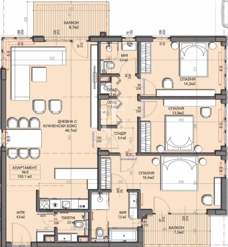 Продава 4-СТАЕН, гр. София, Драгалевци, снимка 7 - Aпартаменти - 48144115