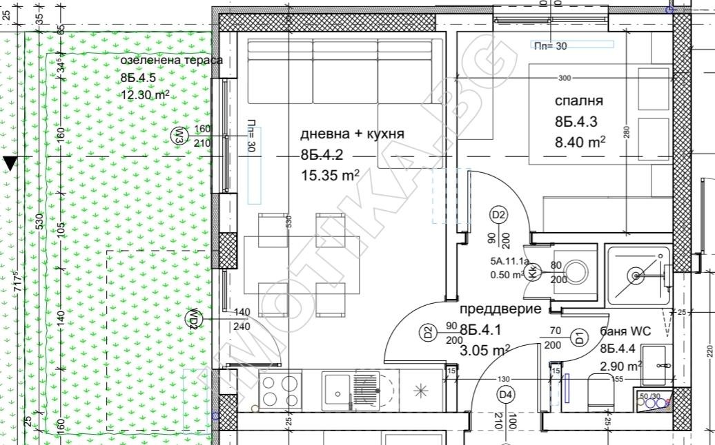 Продава 2-СТАЕН, гр. Варна, Кайсиева градина, снимка 2 - Апартаменти - 54978578