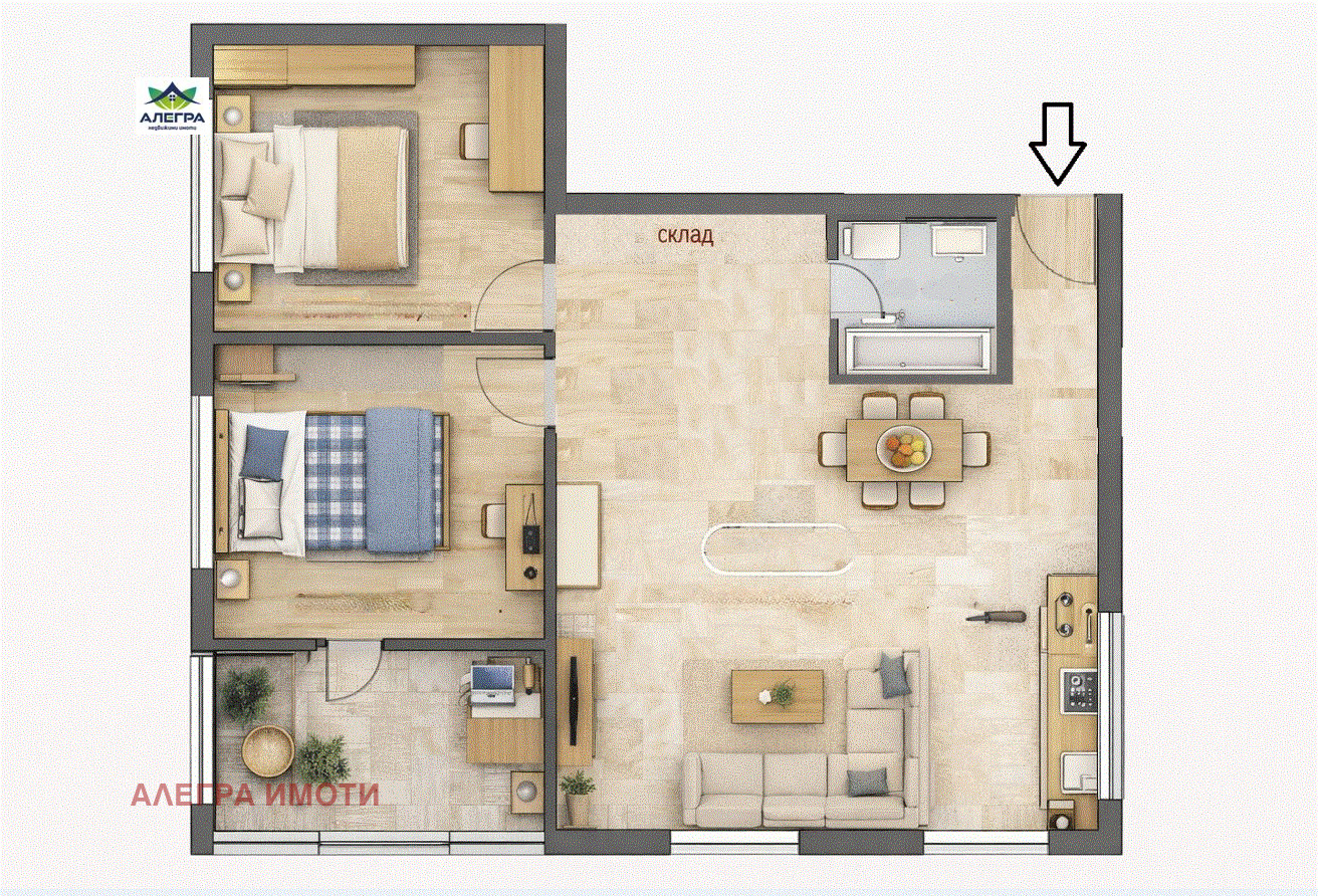 Продава 3-СТАЕН, гр. Пазарджик, Център, снимка 2 - Апартаменти - 53970572