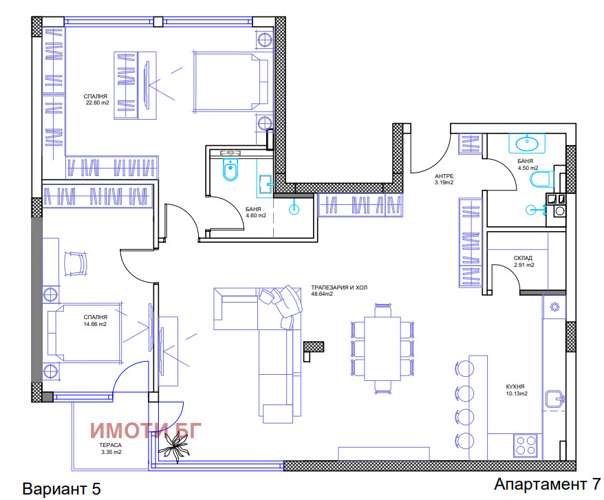 Продава 4-СТАЕН, гр. София, Манастирски ливади, снимка 11 - Апартаменти - 54025967