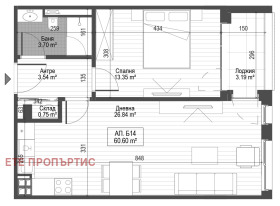 1 dormitorio Tsentar, Sofia 2