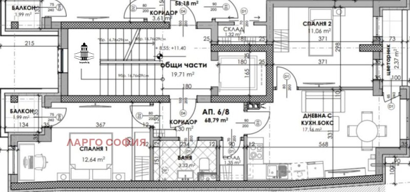 Продава 3-СТАЕН, гр. София, Манастирски ливади, снимка 2 - Aпартаменти - 49545486