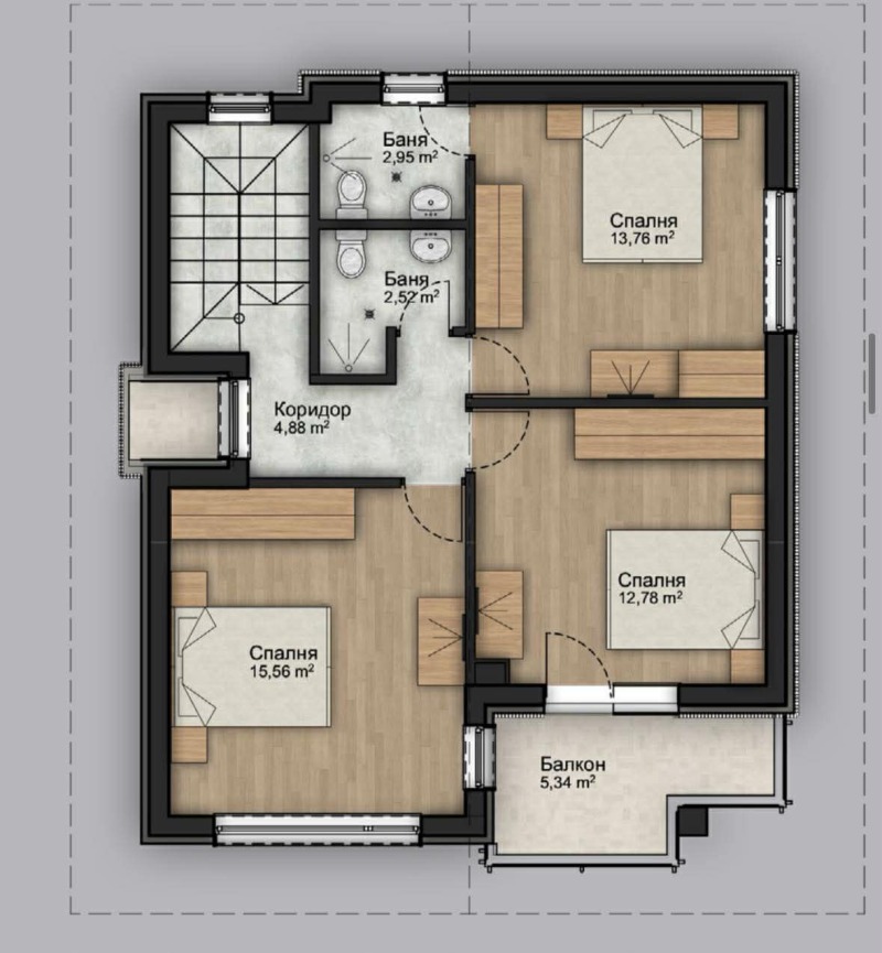 Продава КЪЩА, с. Алдомировци, област София област, снимка 7 - Къщи - 53110969