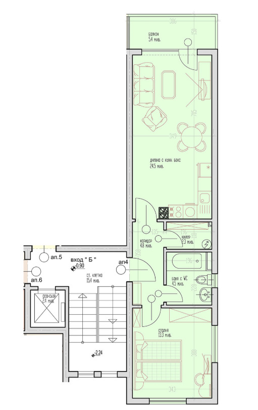 Продава 2-СТАЕН, гр. Варна, Виница, снимка 2 - Апартаменти - 56702798