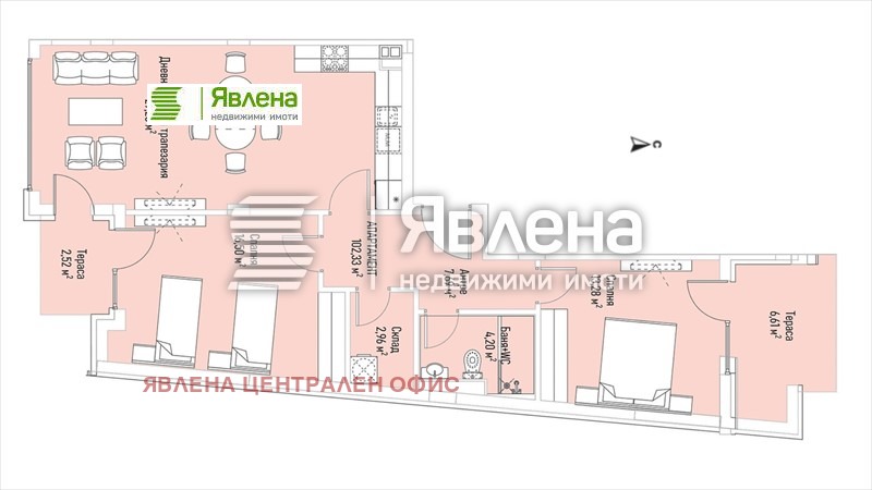 Продается  2 спальни София , Лозенец , 125 кв.м | 98467930 - изображение [3]