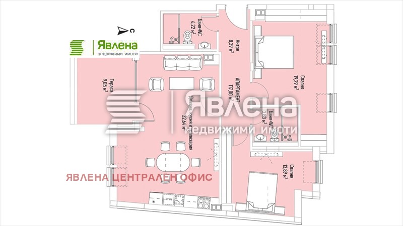 Продается  2 спальни София , Лозенец , 125 кв.м | 98467930 - изображение [7]