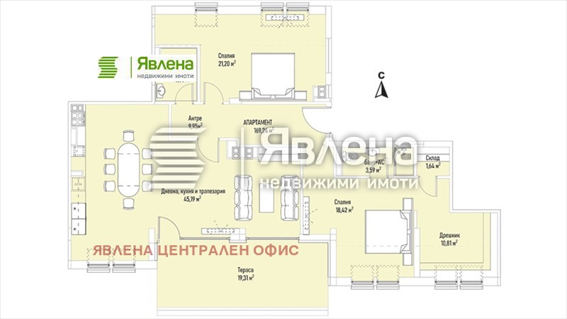 Продается  2 спальни София , Лозенец , 125 кв.м | 98467930 - изображение [6]