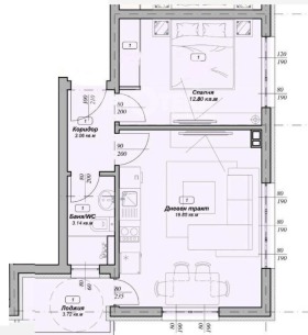1 Schlafzimmer m-t Ptschelina, Warna
