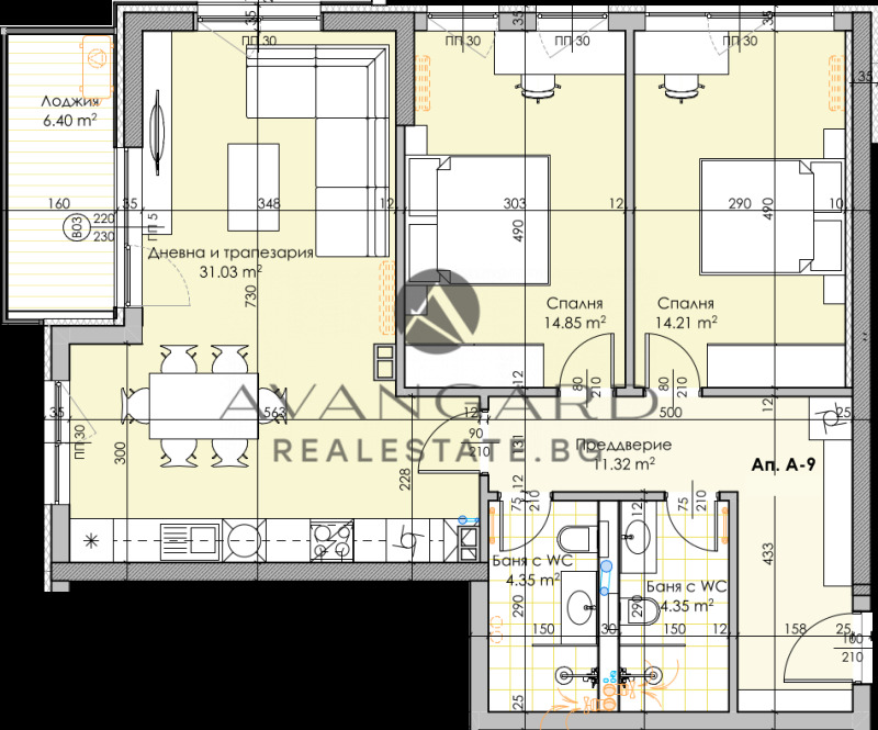 Продается  2 спальни Пловдив , Кършияка , 121 кв.м | 63118821 - изображение [9]