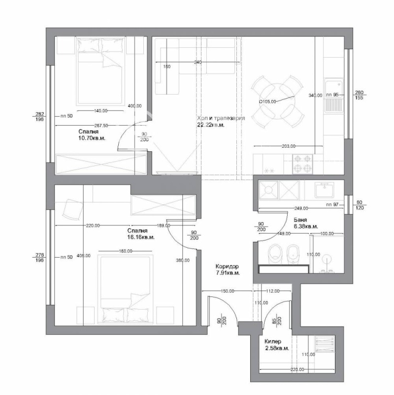 En venta  1 dormitorio Sofia , Lozenets , 72 metros cuadrados | 67227563 - imagen [11]