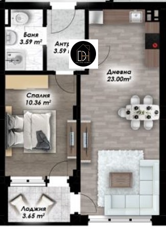 Продава 2-СТАЕН, гр. Пловдив, Остромила, снимка 2 - Апартаменти - 53018147