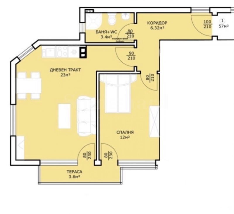 Продава 2-СТАЕН, гр. Варна, м-т Ален мак, снимка 2 - Апартаменти - 53154401