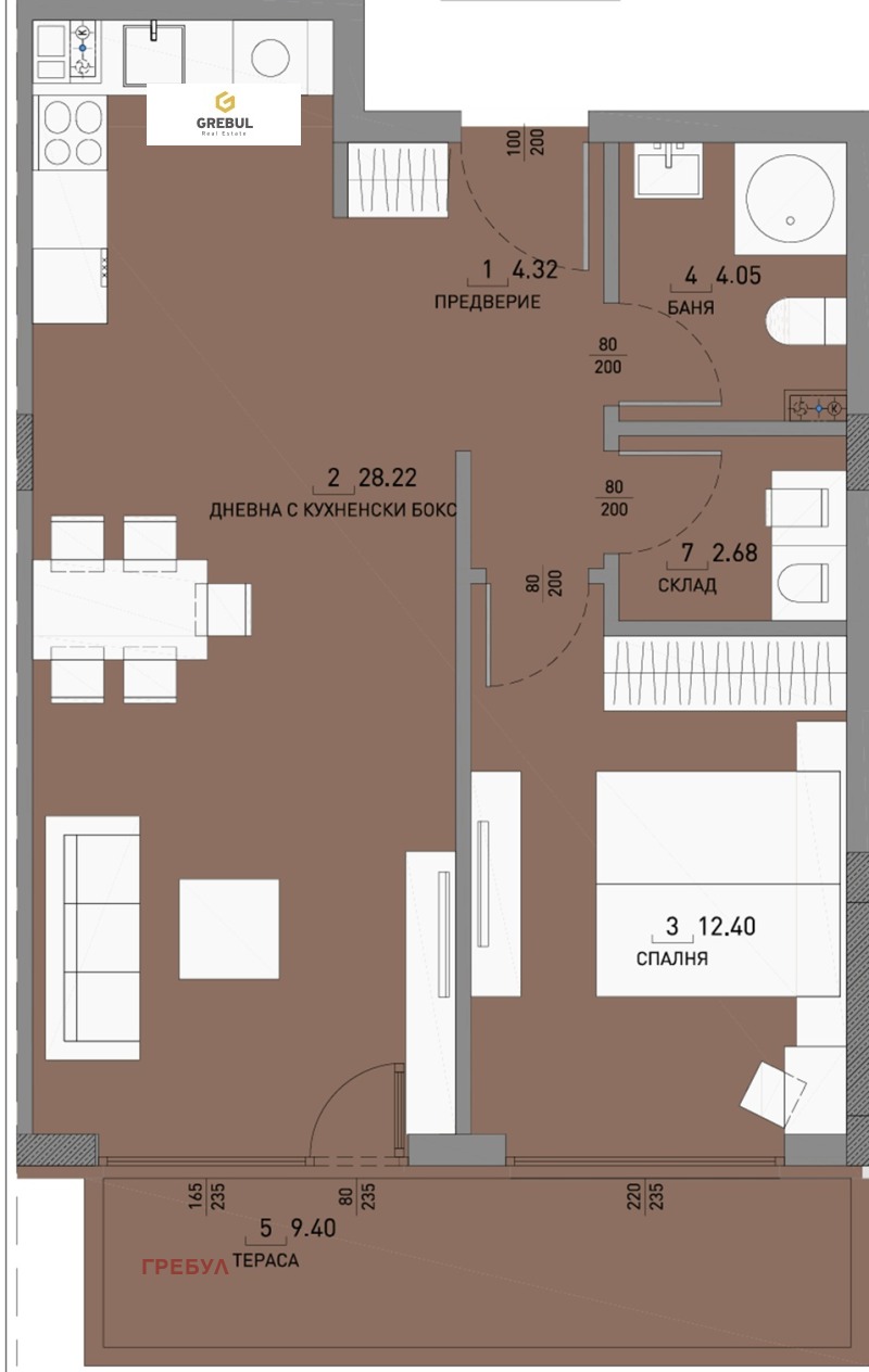 De vânzare  1 dormitor Sofia , Malinova dolina , 84 mp | 71149947 - imagine [6]