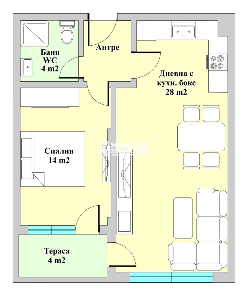 Продава  2-стаен, град Пловдив, Тракия • 82 400 EUR • ID 49583417 — holmes.bg - [1] 