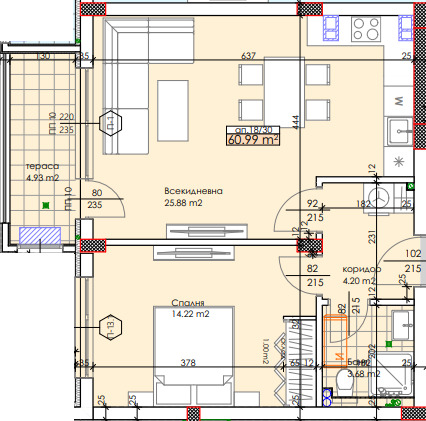 Продава 2-СТАЕН, гр. Пловдив, Тракия