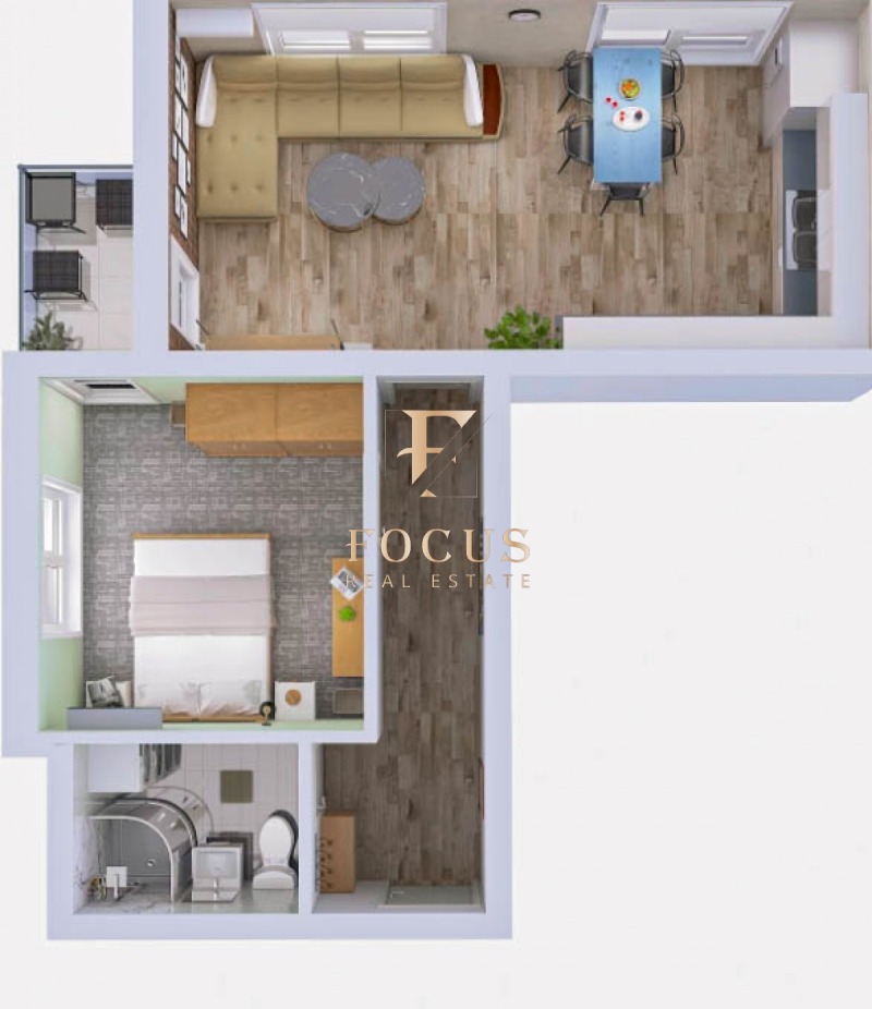 En venta  1 dormitorio Plovdiv , Proslav , 67 metros cuadrados | 58593231 - imagen [7]