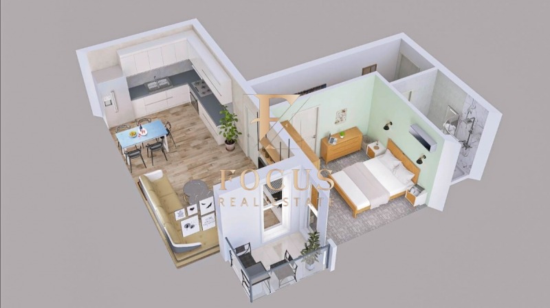 Na prodej  1 ložnice Plovdiv , Proslav , 67 m2 | 58593231 - obraz [6]