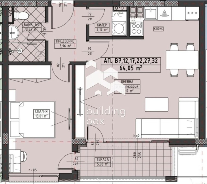 De vânzare  1 dormitor Plovdiv , Hristo Smirnensci , 74 mp | 14534732 - imagine [2]