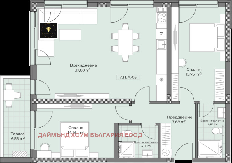 Продава 3-СТАЕН, гр. Пловдив, Остромила, снимка 2 - Aпартаменти - 49221206