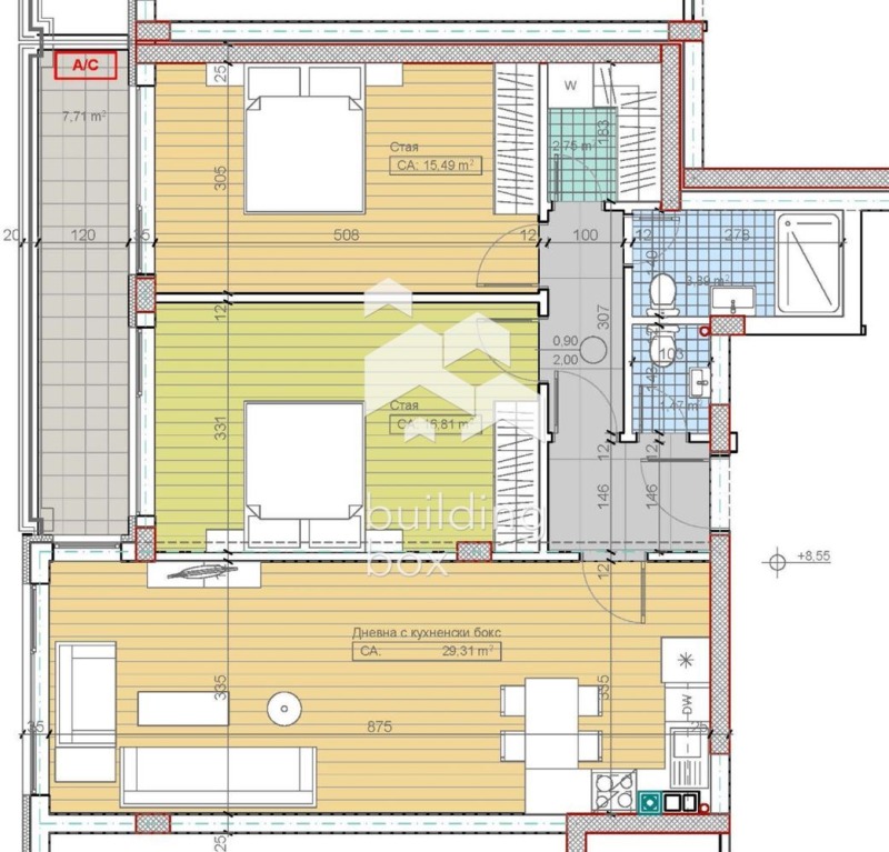 Продава 3-СТАЕН, гр. София, м-т Гърдова глава, снимка 2 - Апартаменти - 53368927