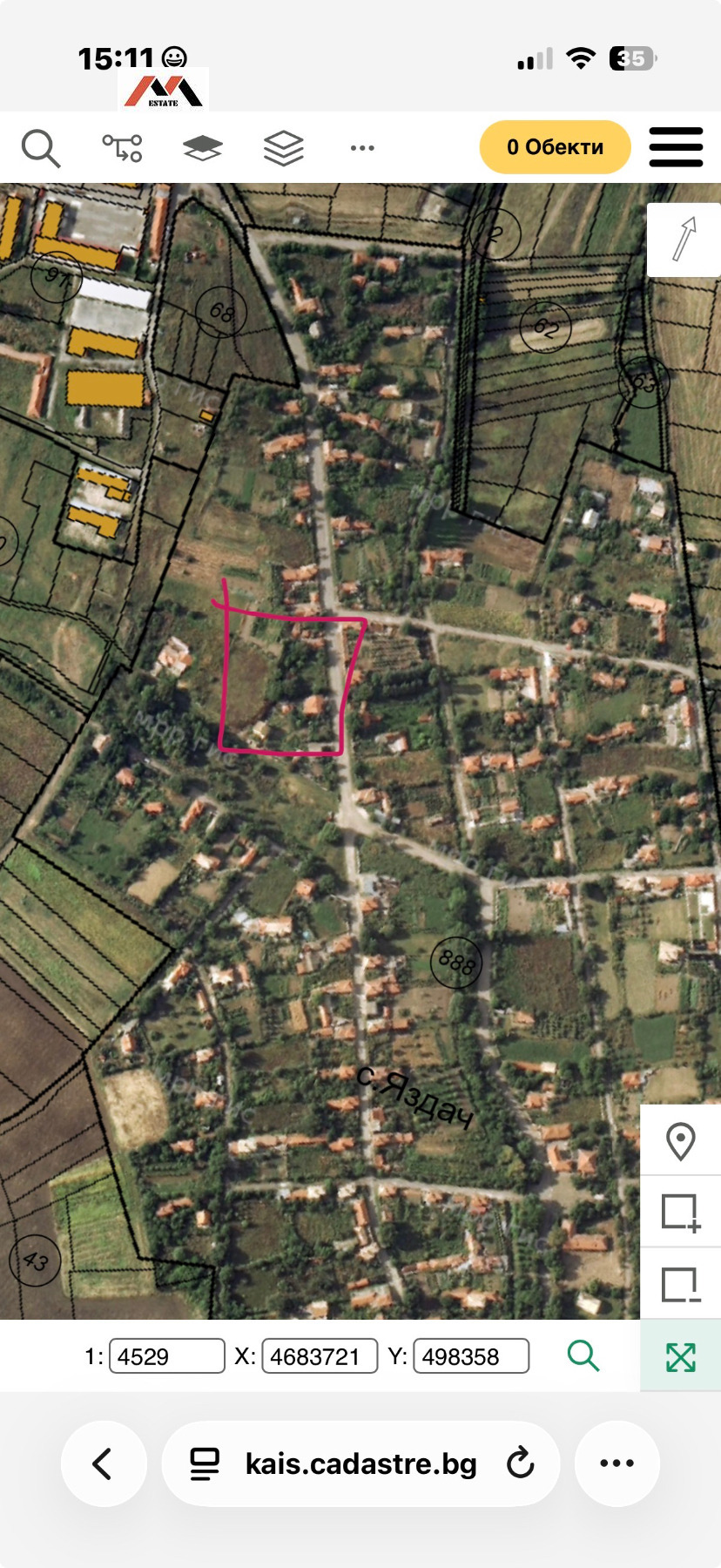 Продава ПАРЦЕЛ, с. Яздач, област Стара Загора, снимка 2 - Парцели - 54660529