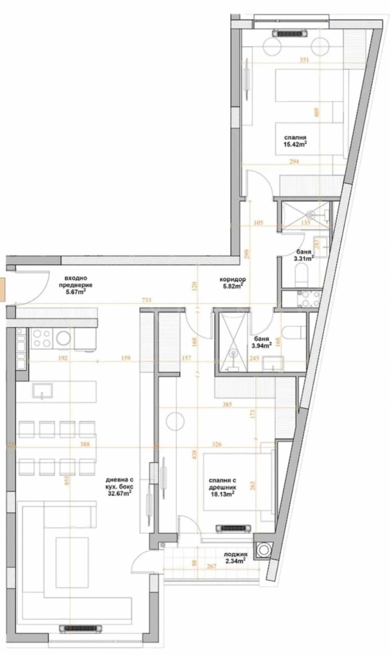 Te koop  2 slaapkamers Sofia , Vitosja , 123 m² | 61800514 - afbeelding [6]