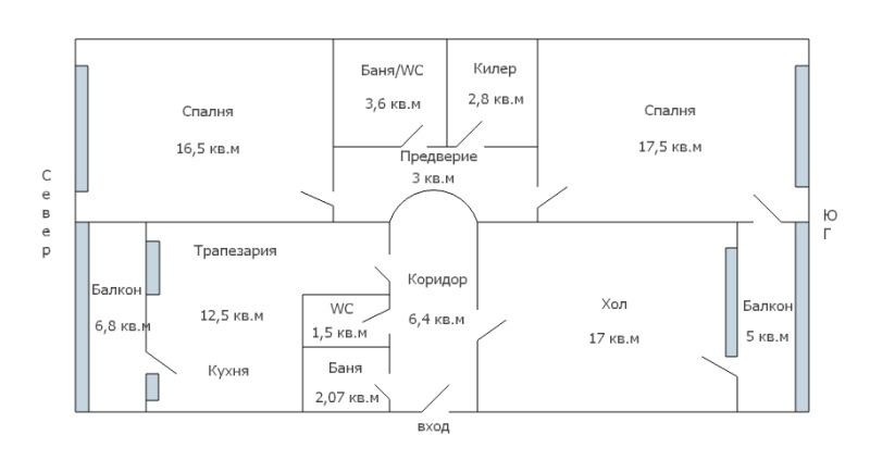Zu verkaufen  2 Schlafzimmer Warna , Tschataldscha , 103 qm | 69684804 - Bild [17]