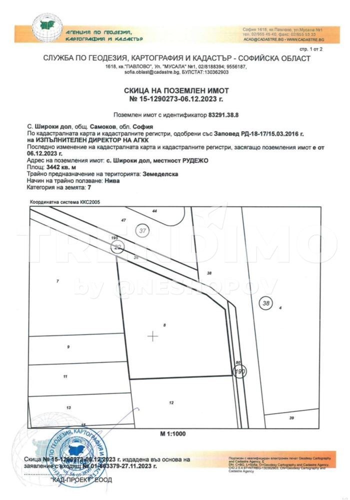 Na sprzedaż  Działka region Sofia , Sziroki dol , 3442 mkw | 38807926 - obraz [4]