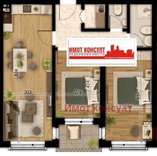 Na prodej  1 ložnice Plovdiv , Ostromila , 62 m2 | 58756103 - obraz [6]