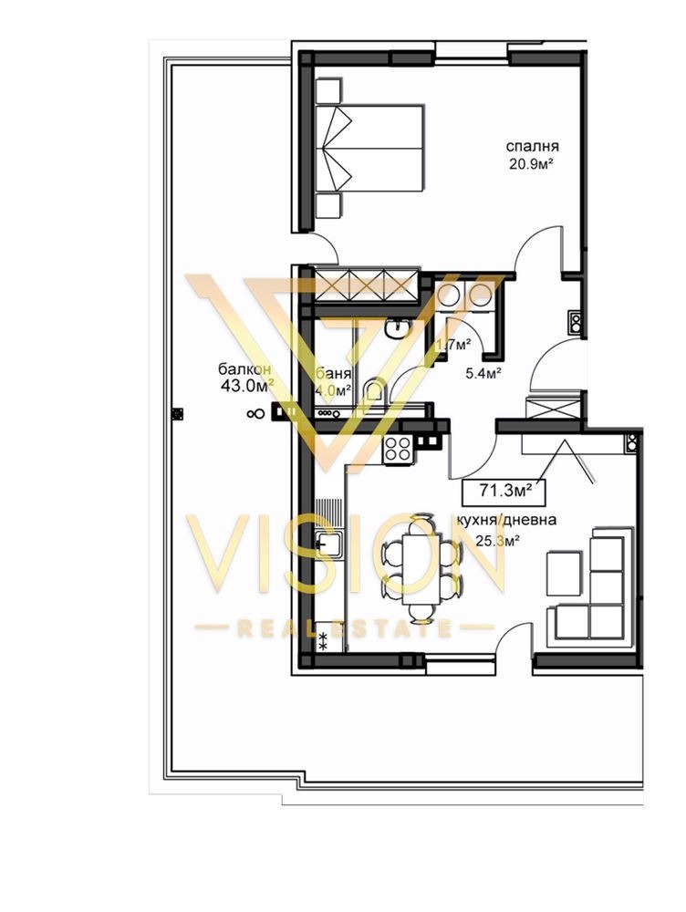 Te koop  1 slaapkamer Sofia , Krasno selo , 119 m² | 35876803 - afbeelding [2]