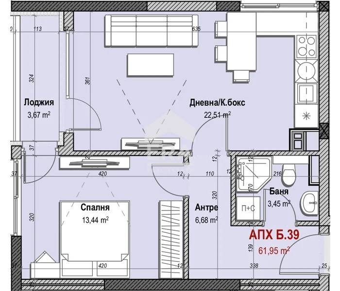 Продава 2-СТАЕН, гр. София, Младост 3, снимка 3 - Апартаменти - 53643428
