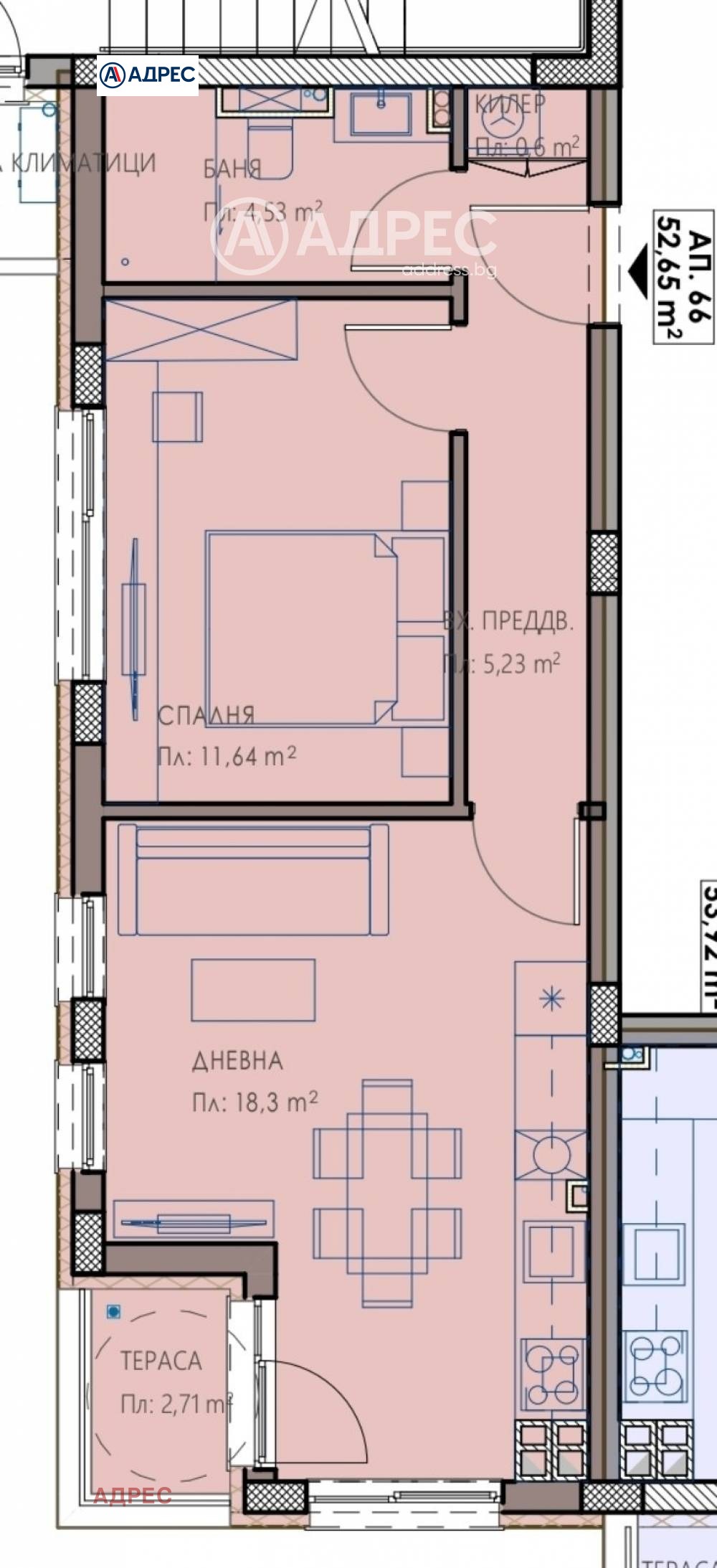 Продава 2-СТАЕН, гр. Варна, Владислав Варненчик 1, снимка 2 - Апартаменти - 53702407