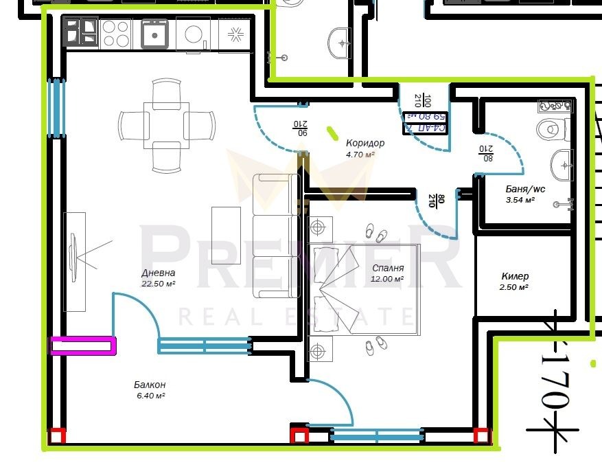 Продава 2-СТАЕН, гр. Варна, Възраждане 3, снимка 3 - Апартаменти - 53785042