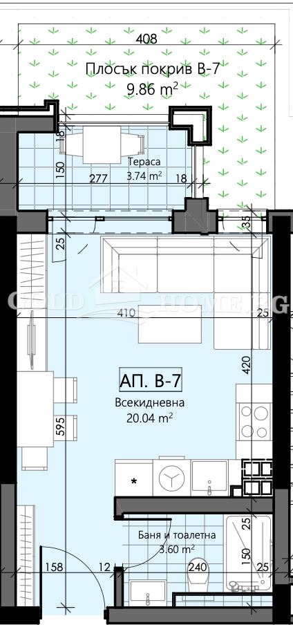 Продава 1-СТАЕН, гр. Пловдив, Христо Смирненски, снимка 3 - Апартаменти - 53520824