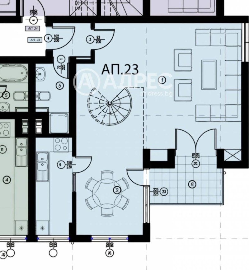Na prodej  2 ložnice Sofia , Manastirski livadi , 151 m2 | 34719193 - obraz [5]