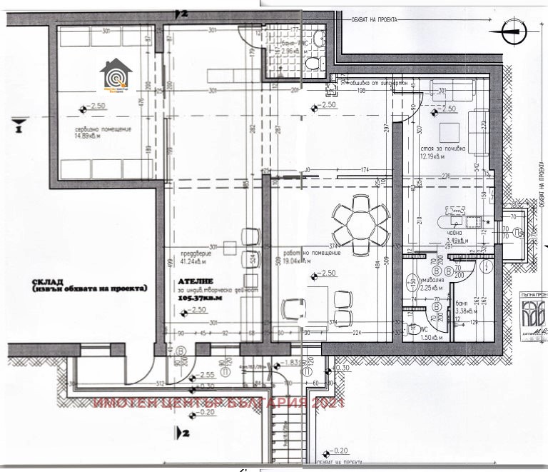 Продаја  Канцеларија Софија , Гоце Делчев , 106 м2 | 57328178