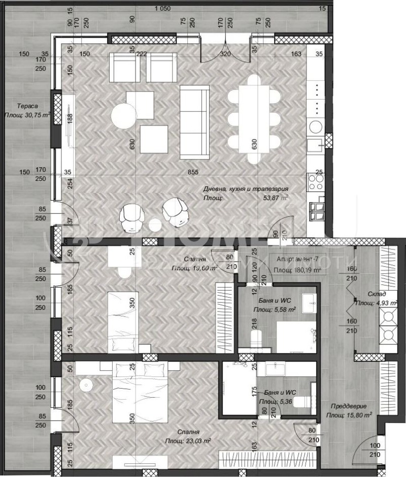 Продава 3-СТАЕН, гр. София, Център