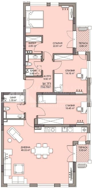 Продава МНОГОСТАЕН, гр. Пловдив, Гагарин, снимка 1 - Aпартаменти - 46545139