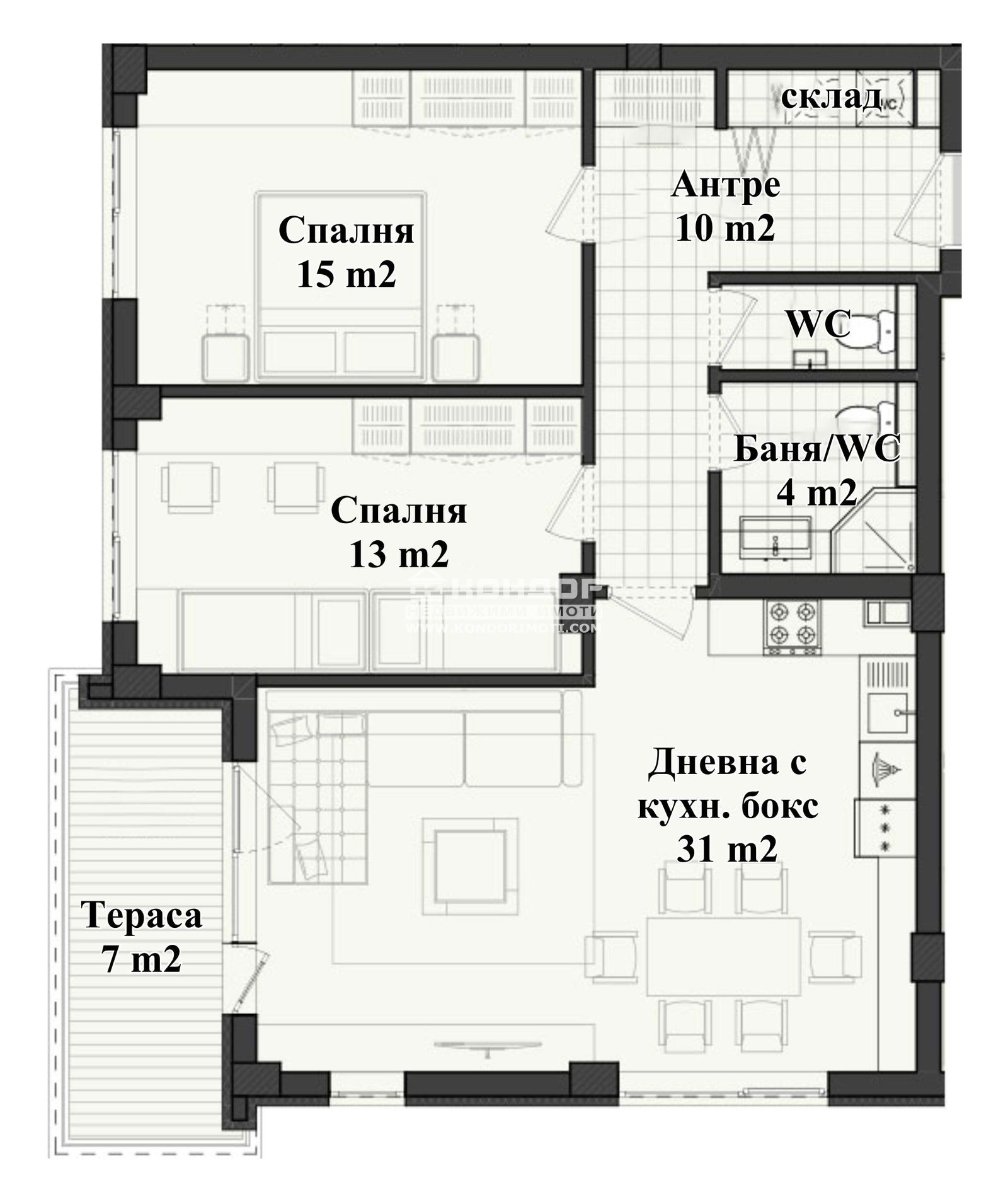 Продава 3-СТАЕН, гр. Пловдив, Кършияка, снимка 9 - Апартаменти - 34392811