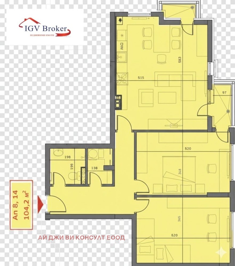 Продава 3-СТАЕН, гр. София, м-т Гърдова глава, снимка 2 - Апартаменти - 53453129