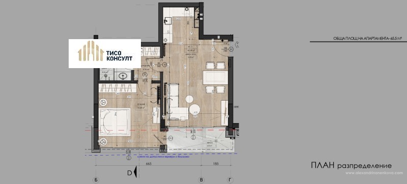 En venta  1 dormitorio Sofia , Yavorov , 78 metros cuadrados | 85223581 - imagen [2]