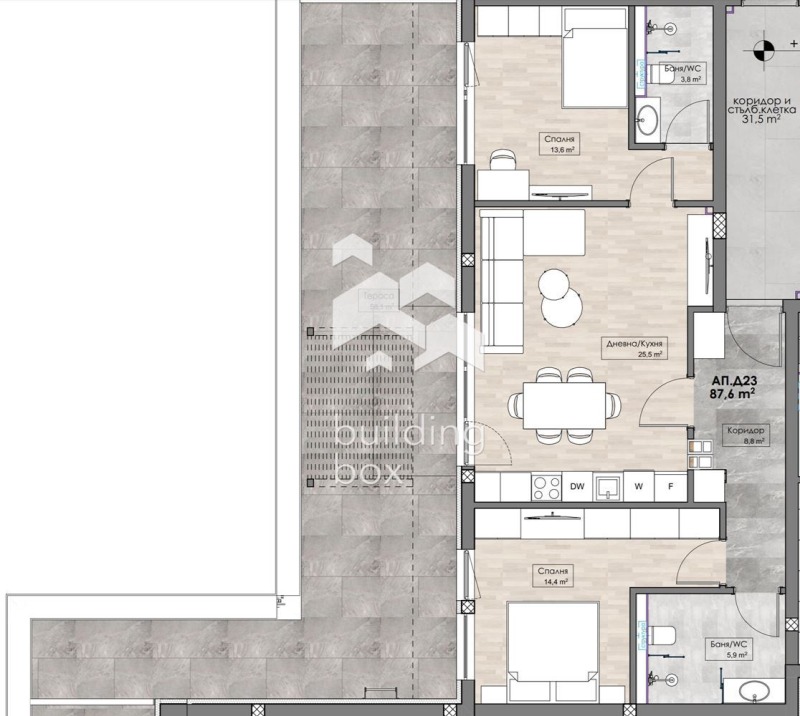 Продава  3-стаен град Пловдив , Кършияка , 155 кв.м | 97049853 - изображение [2]