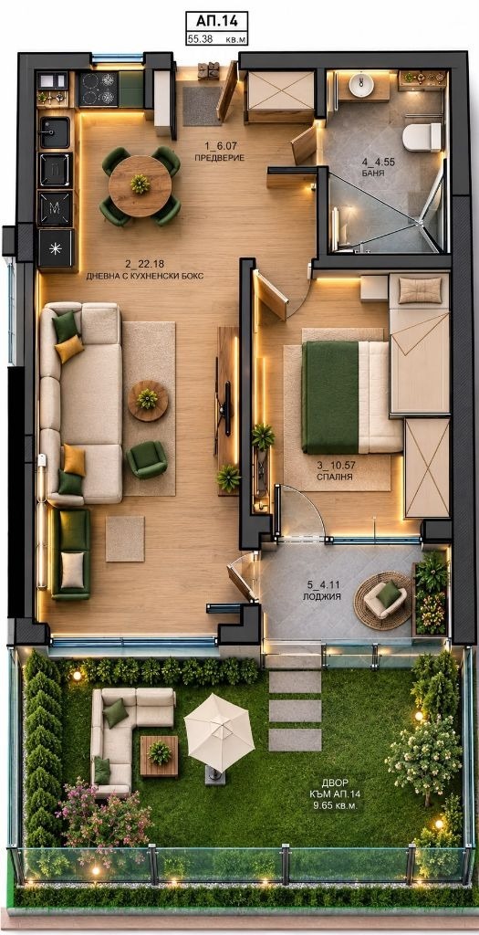 Продава 2-СТАЕН, гр. София, Малинова долина, снимка 2 - Апартаменти - 55617987