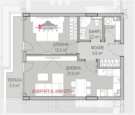 Na prodej  1 ložnice Sofia , Krastova vada , 70 m2 | 14582660 - obraz [17]