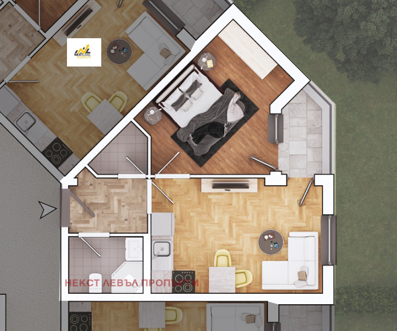 Продаја  1 спаваћа соба Софија , Овча купел , 64 м2 | 62025807