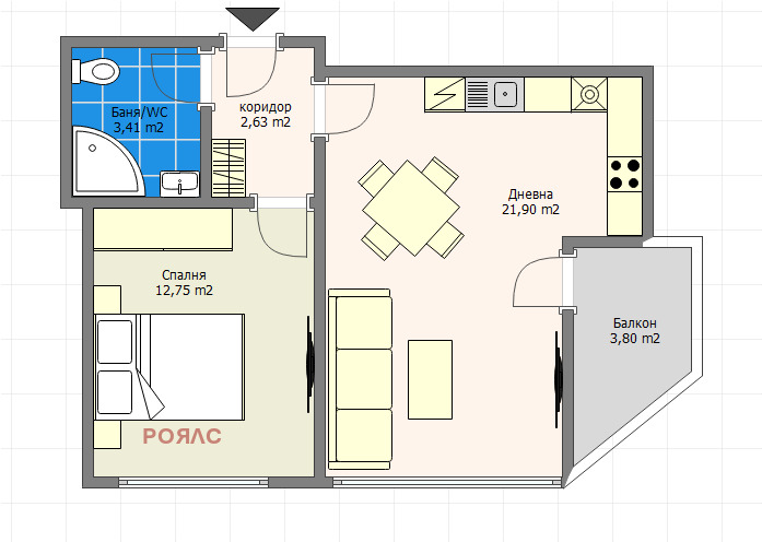 Продава 2-СТАЕН, гр. Варна, Погреби, снимка 3 - Апартаменти - 52065428