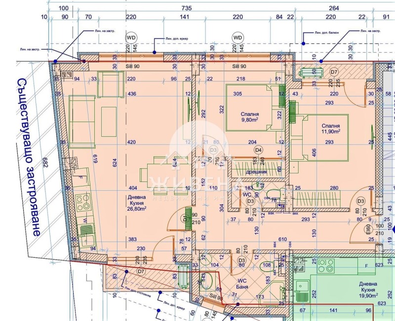 Продава 3-СТАЕН, гр. Варна, Лятно кино Тракия, снимка 2 - Апартаменти - 52531110