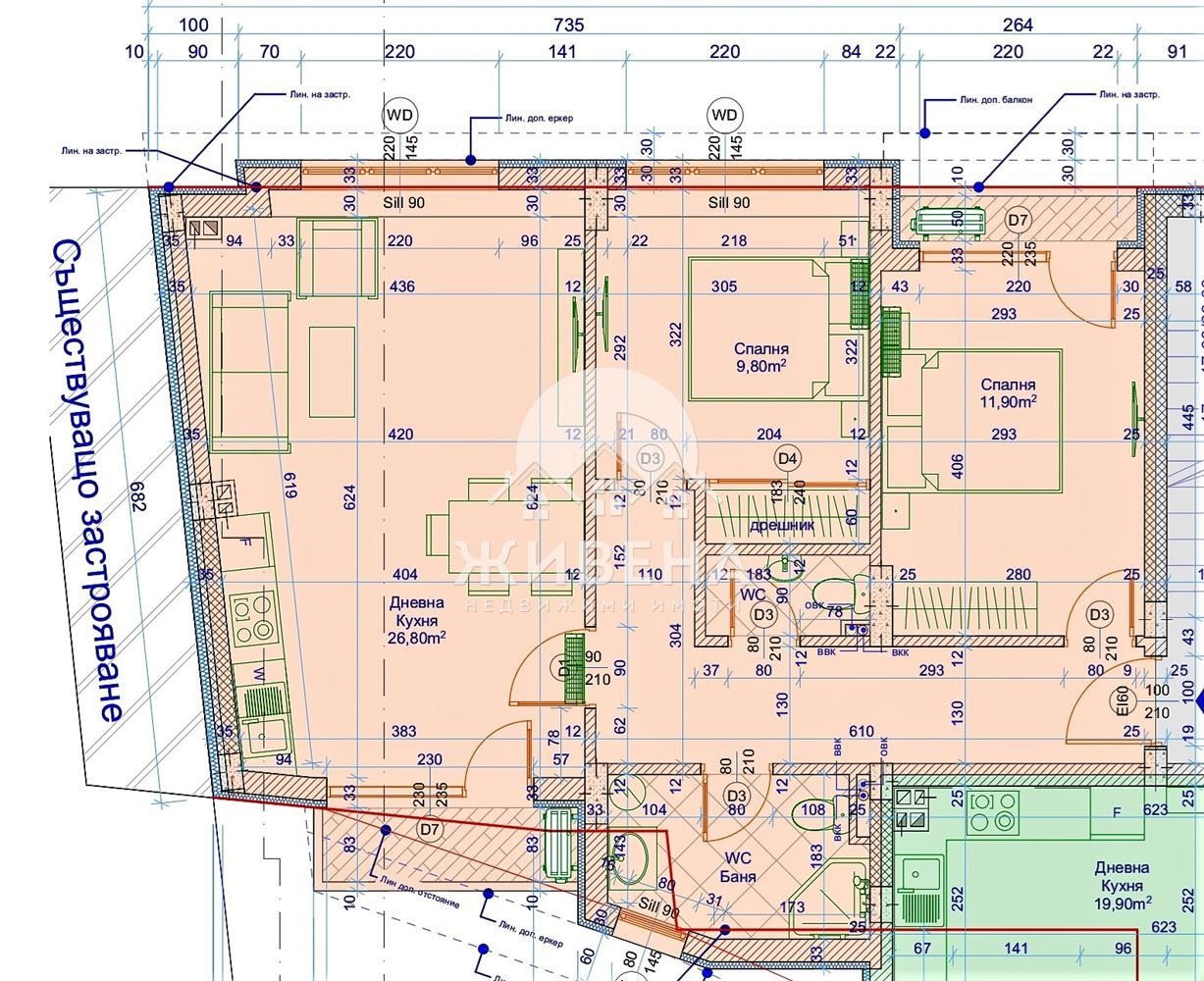 Продава 3-СТАЕН, гр. Варна, Лятно кино Тракия, снимка 2 - Апартаменти - 52531110