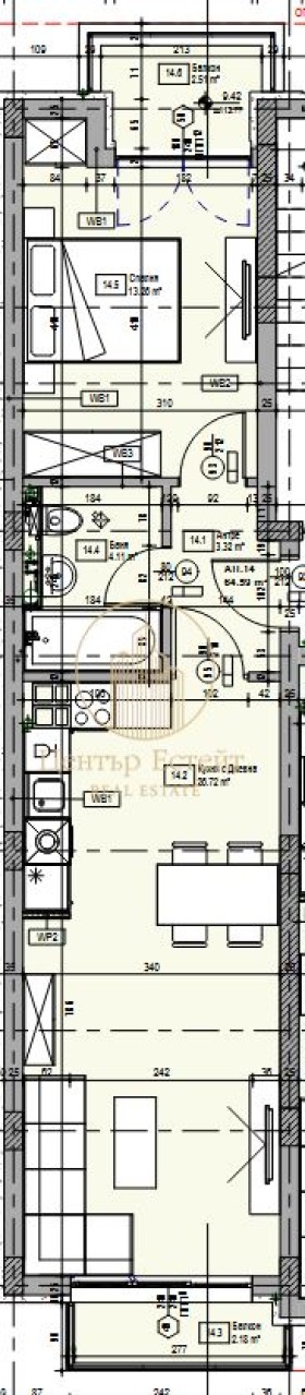 Til salgs  1 soverom Pleven , Sjirok tsentar , 79 kvm | 45074925 - bilde [6]
